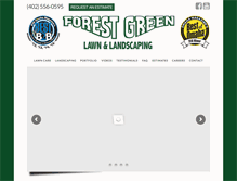 Tablet Screenshot of forestgreenlawncare.com